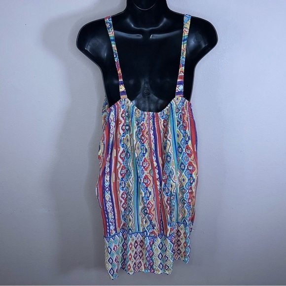 LARGE ANGIE SOUTHWEST TANK WESTERN BEADED EMBROIDERED SLEEVELESS TOP - Picture 4 of 9